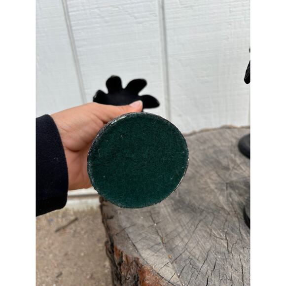 Vintage Palm Tree Candle Sticks, Vintage Beach, Set of 3 - Picture 7 of 8